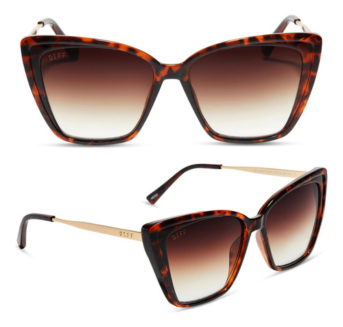 Diff Gafas De Sol Heidi De Gran Tamaño Con Forma De Ojo De G
