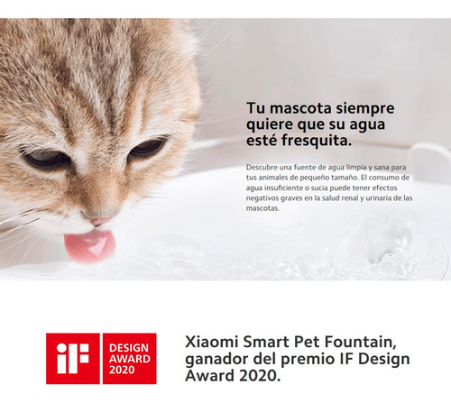 Xiaomi Smart Pet Fountain, Bebedero Inteligente De Mascotas