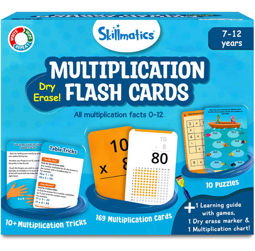 Tarjetas Flash De Multiplicación Skillmatics (tarjetas De Nú