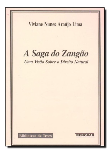 -, de Viviane Nunes Araújo Lima. Editorial Renovar, tapa mole en português