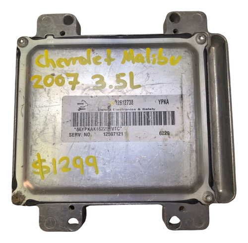 Computadora Chevrolet Malibu 3.5l 2007 12612738 (ypka)