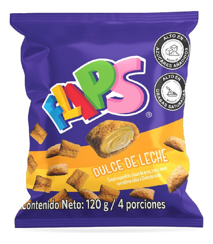 Cereal Relleno Flips Bolsa 120gr X 14 Unidads