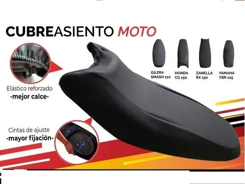 Funda Asiento  Cg S2  Titan 150 Con Elastico Anti Deslisante