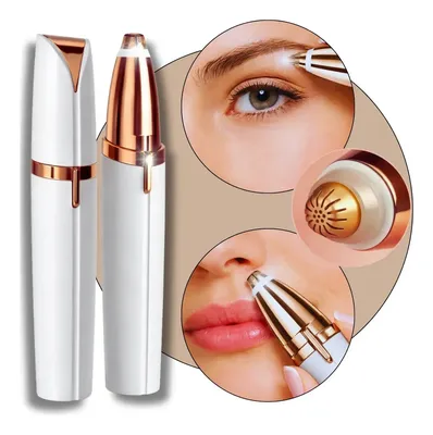 Caneta Depiladora Facial Feminina Sobrancelha Elétrica Branco