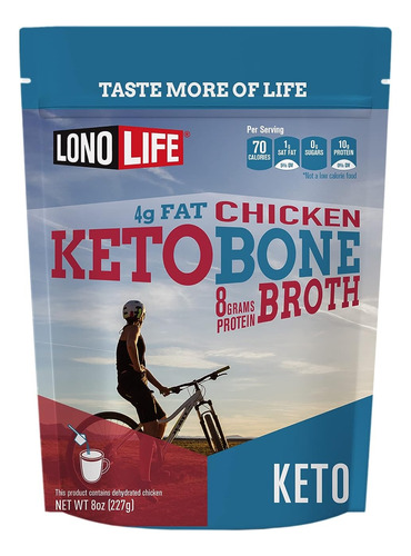 Caldo De Hueso De Pollo Keto, 0.28 Oz De Proteína Y 0.14 Oz 