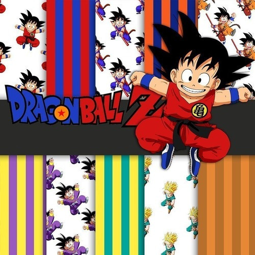 Kit Imprimible Fondos Pack Clipart - Dragon Ball