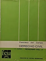 Comprar Derecho Civil. Primer Curso. Personas. Volumen Ii.. - Franci