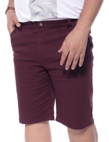 Bermuda Jeans Masculina Colorida Com Lycra Strech Plus Size