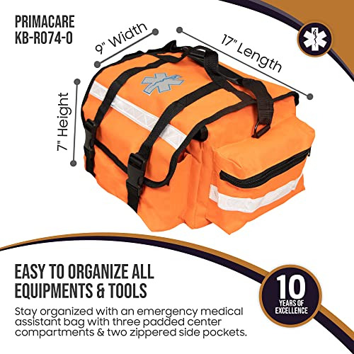 Kbro74o First Responder Bag For Trauma, 17'x7'x 9' Prof...