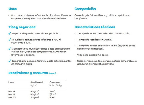Imagen 3 de 4 de Weber Gris Cerámicas Interior/exter 30 Kgs Alta Resistencia