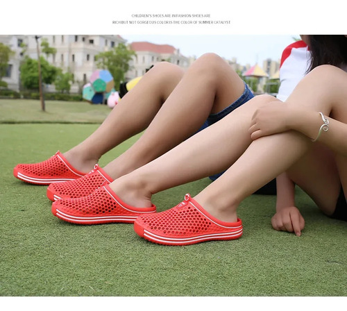 Sandalias De Playa Sin Cordones De Malla Para Hombre - Zapat