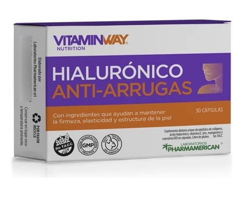 Hialuronico Anti-arrugas  Vitamin Way X 30 Capsulas
