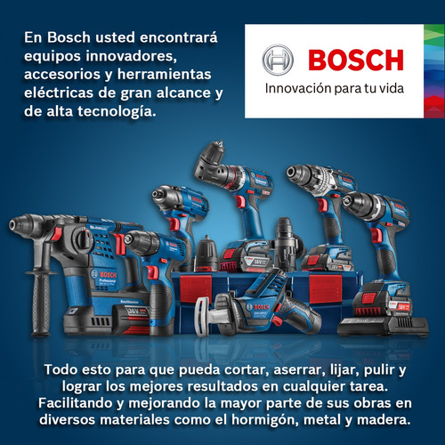 Lijadora profesional roto orbital Bosch Professional GEX 125-1 AE con sistema velcro azul 250W 127V