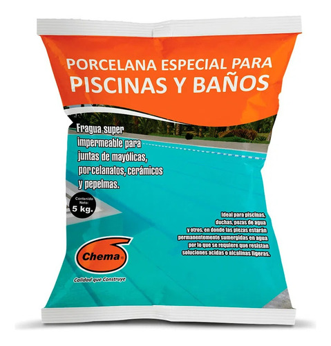 Fragua Blanca Porcelana Para Piscinas Entre Otros De 5kg 