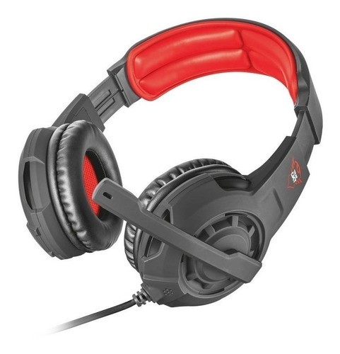 Imagen 2 de 4 de Audífonos gamer Trust Radius black y red
