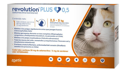 Revolution Plus Para Gatos 2,5 A 5 Kg