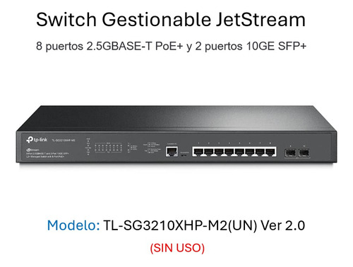 Conmutador Gerencial Jetstream Tp-link L2+ Tl-sg3210xhp-m2