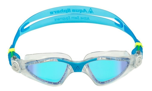 Óculos De Natação Aqua Sphere Kayenne Lente De Titanium Cor Transparente com Azul / Lente Titanium Azul Espelhada