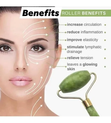 Rodillo masajeador facial jade sale