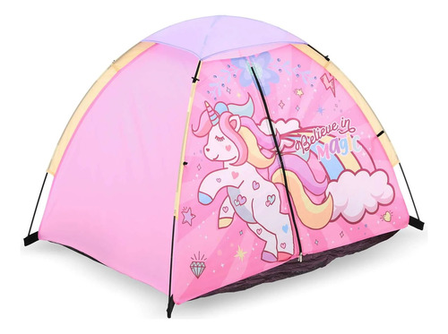 Casa De Campaña Infantil Unicornio Set De 5 Piezas En Caja Rosa (Usado)