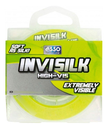 Nylon Pesca Asso Invisilk X 150mts 0,30mm Monofilamento Color Amarillo