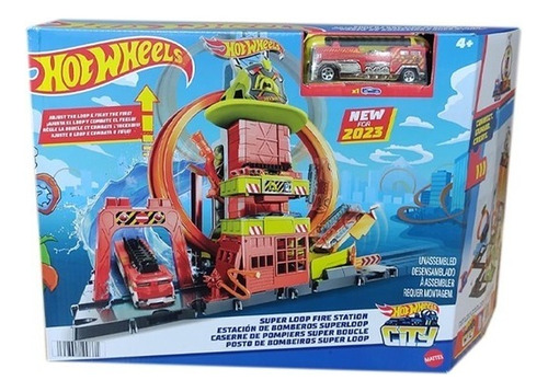 Hot Wheels City Super Quartel De Bombeiros Mattel Hkx41