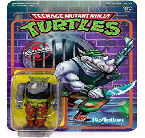 Super 7 Figura Reaction Teenage Mutant Ninja Turtles 10 Cm R