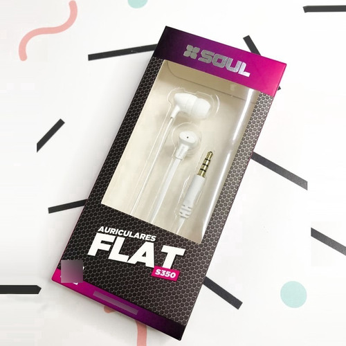 Imagen 5 de 10 de Auriculares In Ear Celular Manos Libre Microfono Flat S350