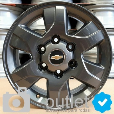 Imagem 4 de 9 de Calota Miolo Tampa Roda S10 Lt Ltz 2012 2013 2014 2015 Prata