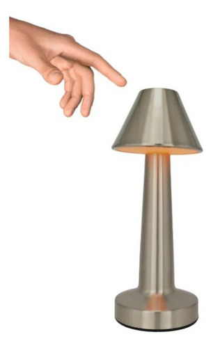 Lampara De Mesa Touch Led Recargable Usb C