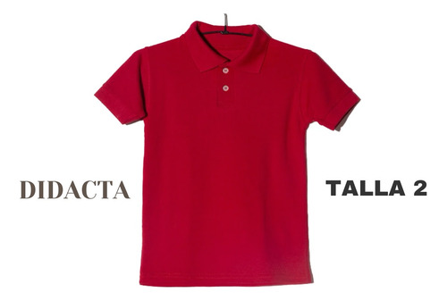 Chemise Roja Preescolar Marca Poly School & Didacta Tallas