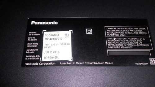 Tira Led De Tv Panasonic 50