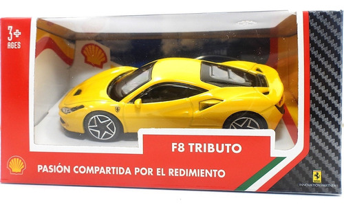 Carro De Coleccion Ferrari F8 Tributo Bburago Amarillo