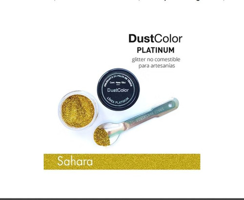 Glitter Dorado Sahara Colorante Dust Color No Toxico X 10cc