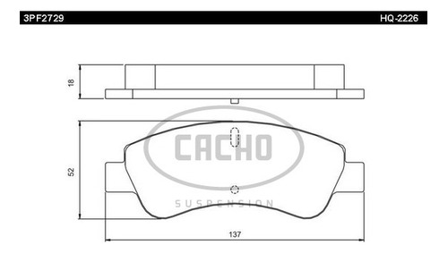 Pastilla De Freno Del P/ Peugeot 207 Mercosur 08/