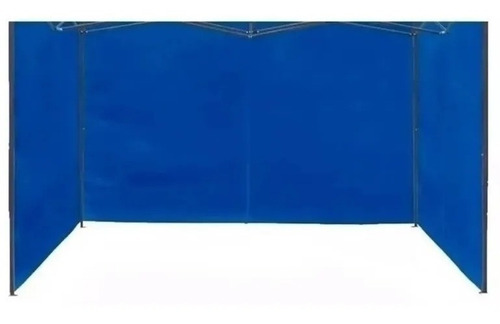 Imagen 2 de 4 de Pack X2 Repuesto Lona Lateral Para Toldo 3x3 Color Azul
