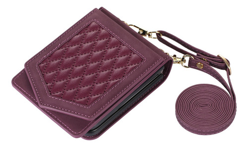 Funda De Cuero Con Soporte For Tarjetas Cruzadas For Samsu