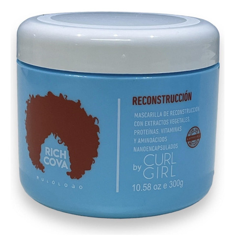 Máscara Reconstructiva Curl Girl Curly Rulos Rich Cova 300ml