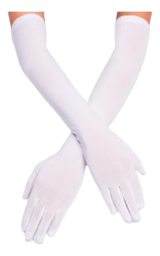 Party Store Guantes Largos Charleston 55cm Negro O Blanco