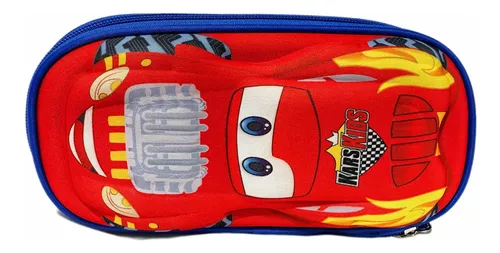 Kit Mochila Rodinha Escolar Tamg 3d Carro Corrida Infantil