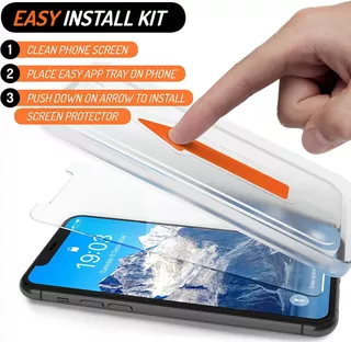 Protector De Pantalla Para iPhone 11 / Xr + Kit Instalacion