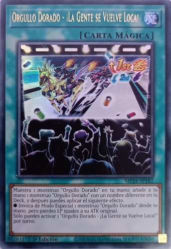 Yugioh Orgullo Dorado - La Gente Se Mp24-sp182 1st Edi Ultra