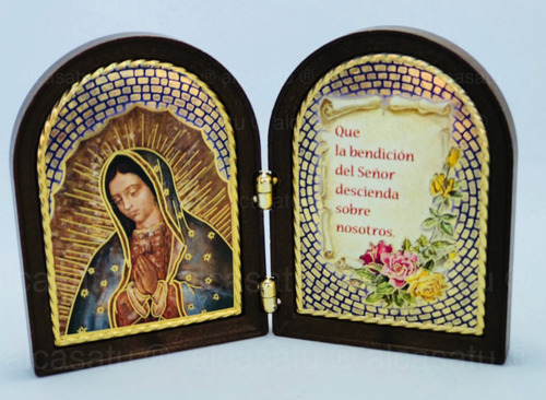 Cuadro Virgen Guadalupe Bendicion Souvenir Made Italy