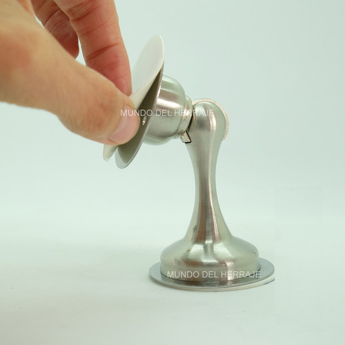 Tope Y Reten Magnetico De Piso /pared Para Puerta Acero Inox