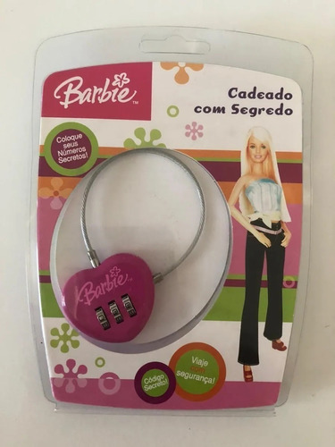 Imagem 1 de 4 de Cadeado Com Segredo Barbie Primicia - 1433