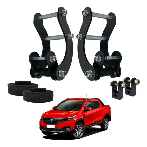 Kit Lift Alívio De Suspensão Fiat Strada 2021 E 2022