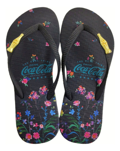 Chinelo De Dedo Feminino Casual Coca Cola Valência Cc4137