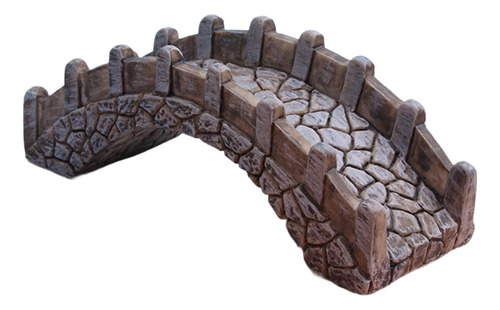 Escultura De Puente De Jardín De Hadas En Con Barandillas