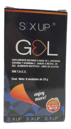 Suplemento en gel Sex Up  Sex Up Gel cafeína en caja de 120mL 6 un