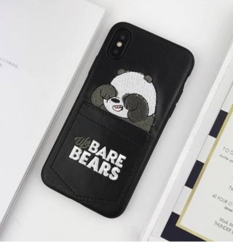 Funda Para iPhone 6 7 8 Plus X Xs Xsmax Xr We Bare Bears Oso